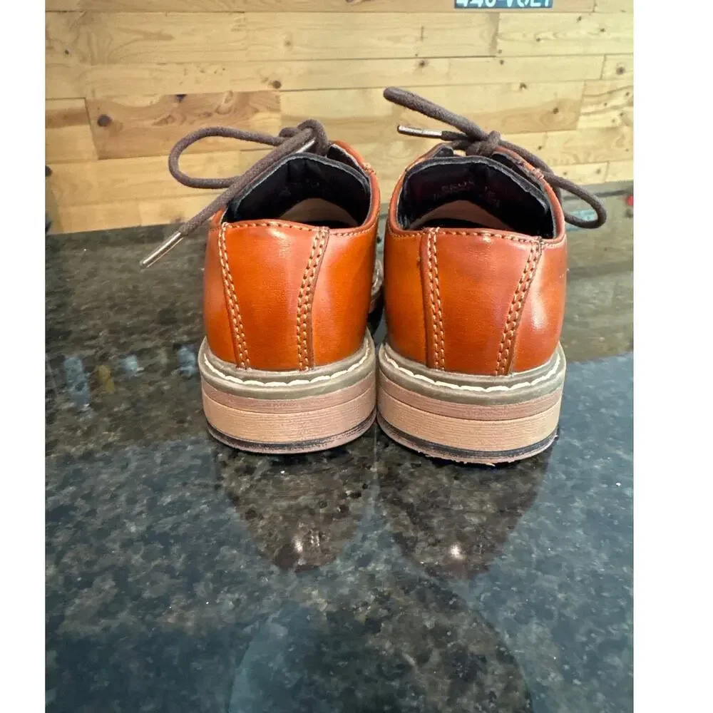 Bruno Mars Toddler Boys Brown Dress Shoes Size 9 T